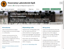 Tablet Screenshot of hussvamp-lab.dk